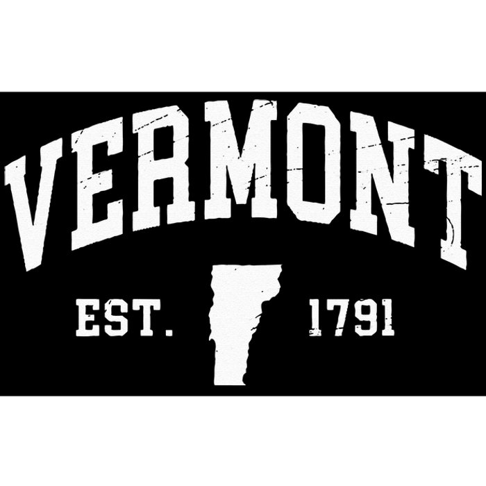 Vermont Est 1791 Distressed Worn Design Classic Bumper Sticker