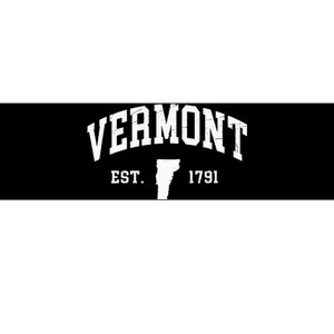 Vermont Est 1791 Distressed Worn Design Classic Bumper Sticker