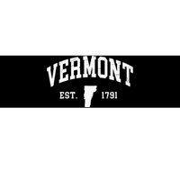 Vermont Est 1791 Distressed Worn Design Classic Bumper Sticker