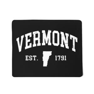 Vermont Est 1791 Distressed Worn Design Classic Mousepad