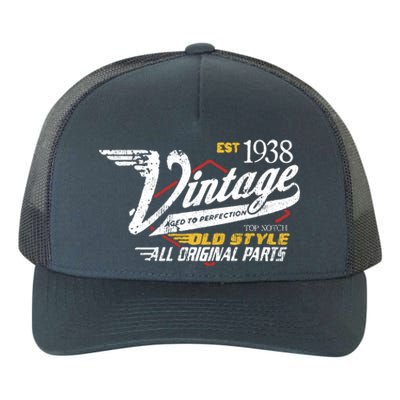 Vintage Est 1938 Top Notch Old Style Dad Gift 85th Birthday Yupoong Adult 5-Panel Trucker Hat