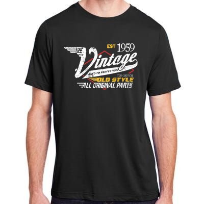 Vintage Est 1959 Top Notch Old Style Dad Gift 64th Birthday Adult ChromaSoft Performance T-Shirt