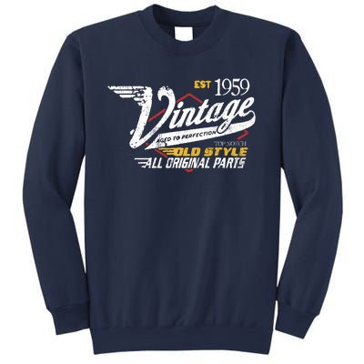 Vintage Est 1959 Top Notch Old Style Dad Gift 64th Birthday Sweatshirt