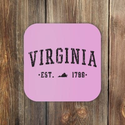 Virginia Est 1788 State Of Virginia Gift Coaster