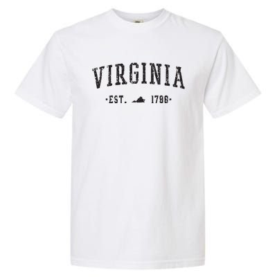 Virginia Est 1788 State Of Virginia Gift Garment-Dyed Heavyweight T-Shirt