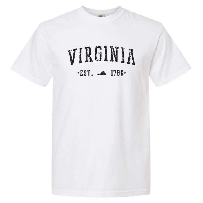 Virginia Est 1788 State Of Virginia Gift Garment-Dyed Heavyweight T-Shirt