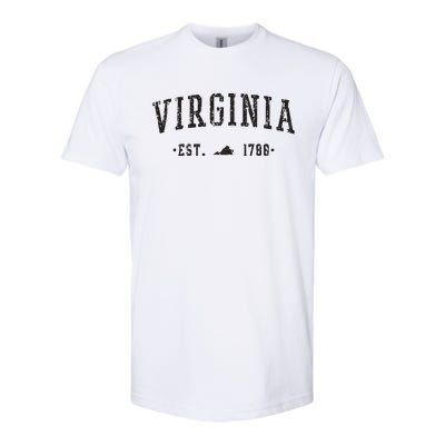 Virginia Est 1788 State Of Virginia Gift Softstyle CVC T-Shirt