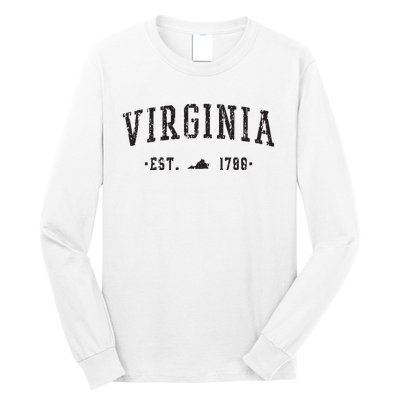 Virginia Est 1788 State Of Virginia Gift Long Sleeve Shirt