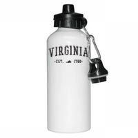 Virginia Est 1788 State Of Virginia Gift Aluminum Water Bottle