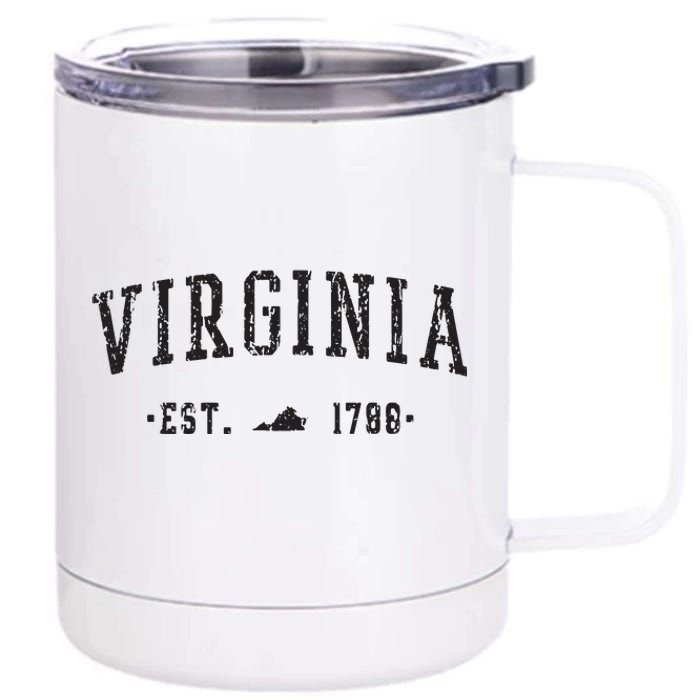 Virginia Est 1788 State Of Virginia Gift 12 oz Stainless Steel Tumbler Cup