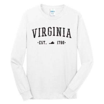 Virginia Est 1788 State Of Virginia Gift Tall Long Sleeve T-Shirt