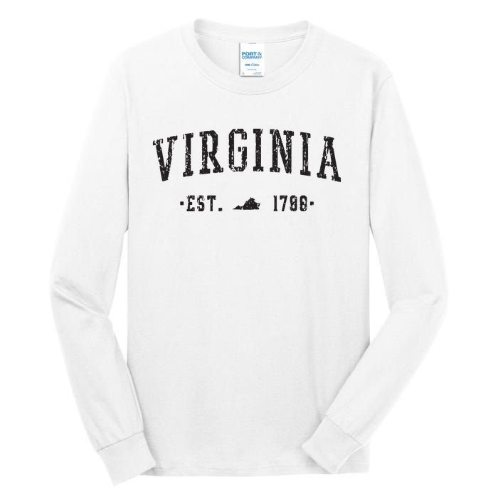 Virginia Est 1788 State Of Virginia Gift Tall Long Sleeve T-Shirt