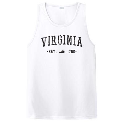 Virginia Est 1788 State Of Virginia Gift PosiCharge Competitor Tank