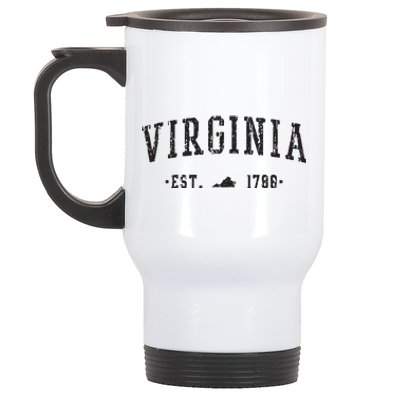 Virginia Est 1788 State Of Virginia Gift Stainless Steel Travel Mug