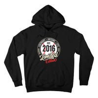 Vintage Est 2016 Limited Edition Birthday Baseball Player Tall Hoodie