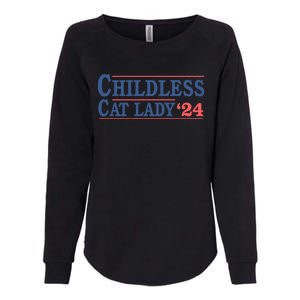 Voting Election 2024 Childless Cat Lady Voting Election 2024 Usa Womens California Wash Sweatshirt