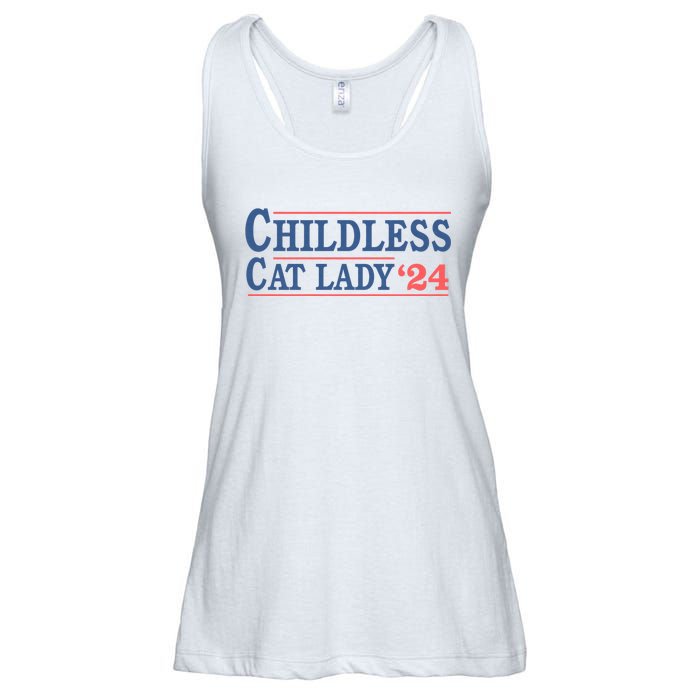 Voting Election 2024 Childless Cat Lady Voting Election 2024 Usa Ladies Essential Flowy Tank