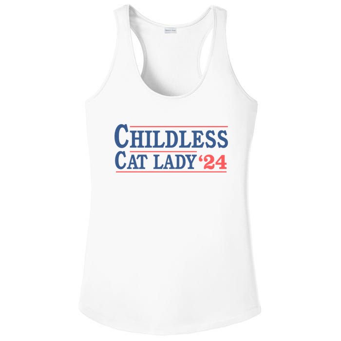 Voting Election 2024 Childless Cat Lady Voting Election 2024 Usa Ladies PosiCharge Competitor Racerback Tank