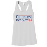 Voting Election 2024 Childless Cat Lady Voting Election 2024 Usa Women's Racerback Tank