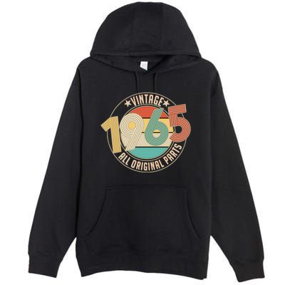 Vintage Emblem All Original Parts 1965 60th Birthday Premium Pullover Hoodie
