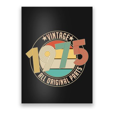 Vintage Emblem All Original Parts 1975 50th Birthday Poster