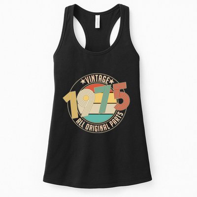 Vintage Emblem All Original Parts 1975 50th Birthday Womens Tank Top