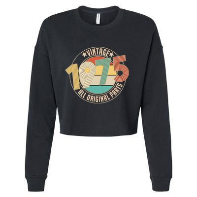 Vintage Emblem All Original Parts 1975 50th Birthday Cropped Pullover Crew