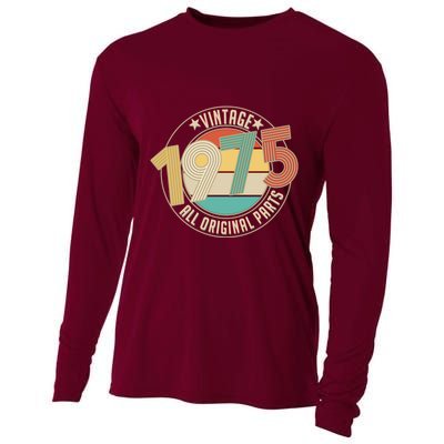 Vintage Emblem All Original Parts 1975 50th Birthday Cooling Performance Long Sleeve Crew