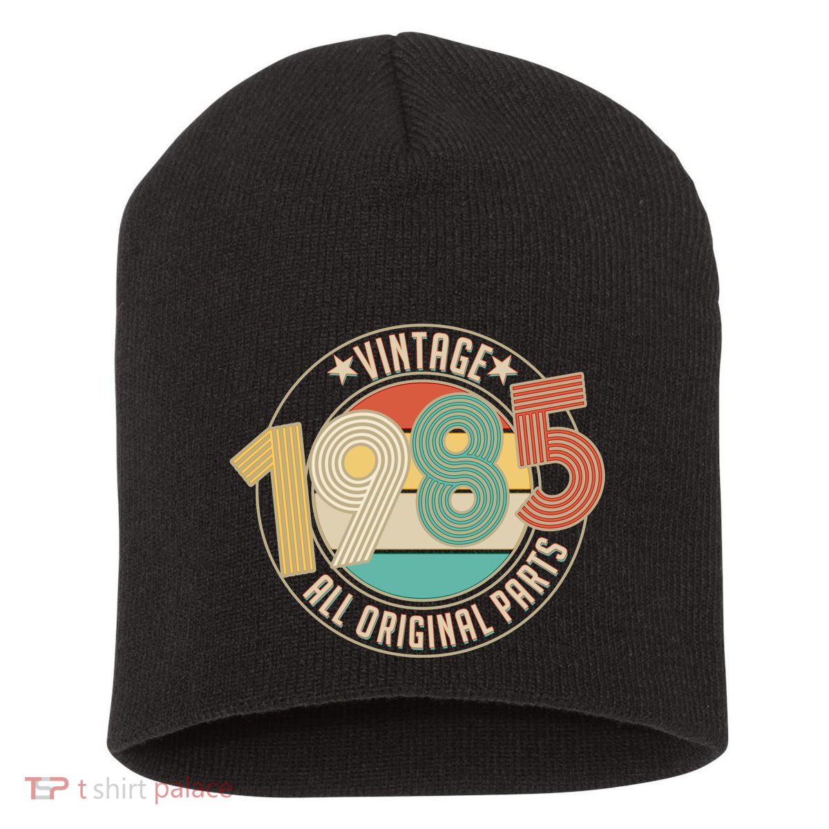 Vintage Emblem All Original Parts 1985 40th Birthday Short Acrylic Beanie