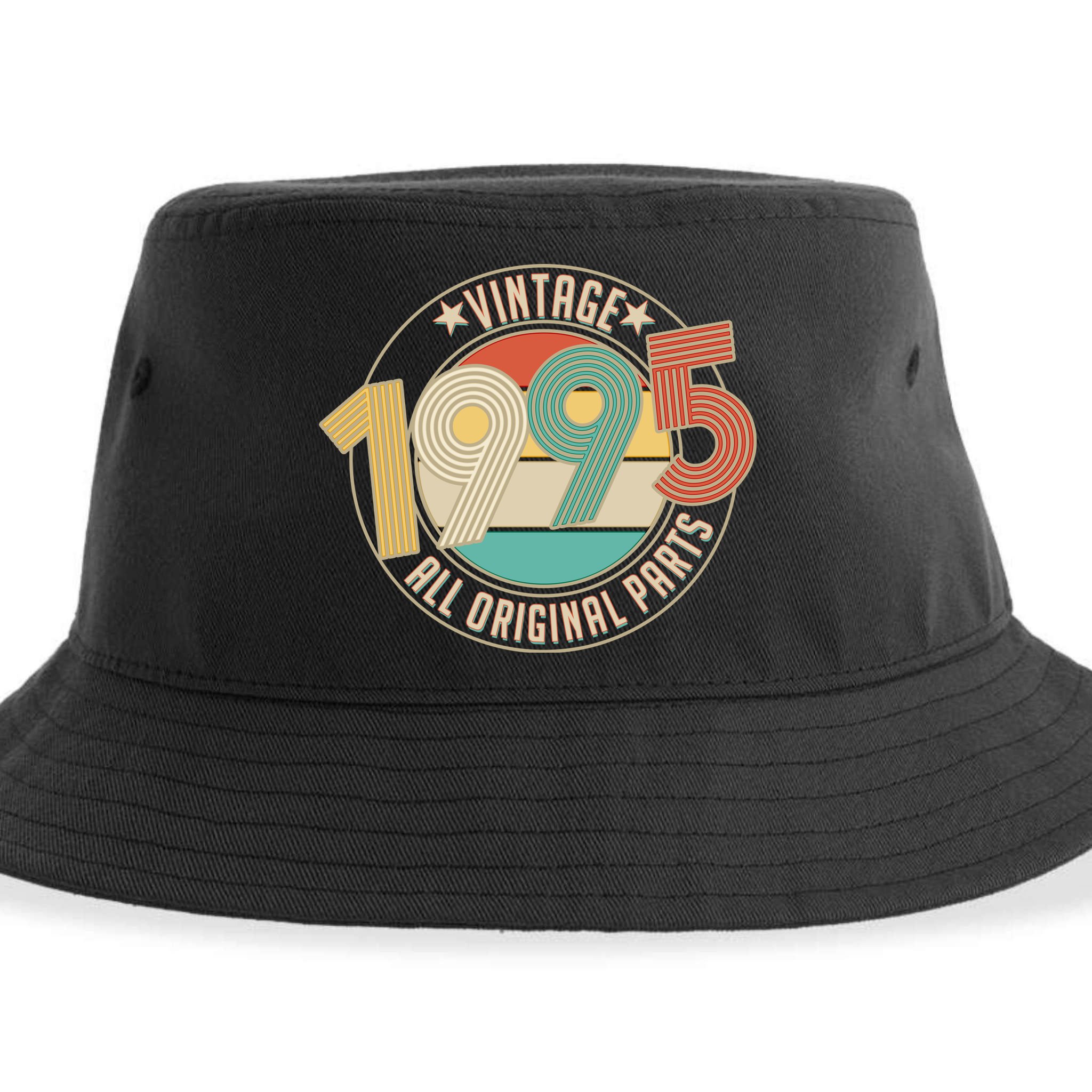 Vintage Emblem All Original Parts 1995 30th Birthday Sustainable Bucket Hat