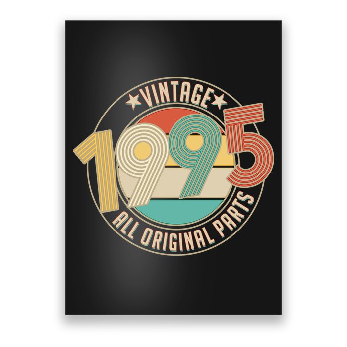 Vintage Emblem All Original Parts 1995 30th Birthday Poster