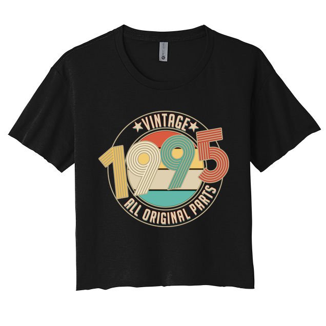 Vintage Emblem All Original Parts 1995 30th Birthday Crop Top