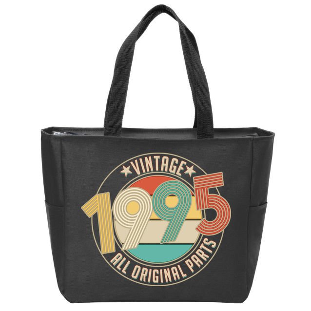 Vintage Emblem All Original Parts 1995 30th Birthday Zip Tote Bag
