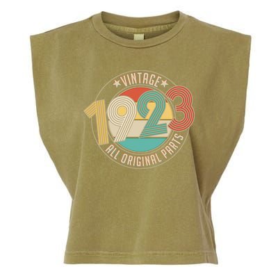Vintage Emblem All Original Parts 1923 100th Birthday Garment-Dyed Women's Muscle Tee