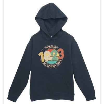 Vintage Emblem All Original Parts 1923 100th Birthday Urban Pullover Hoodie