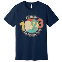 Vintage Emblem All Original Parts 1923 100th Birthday Premium T-Shirt