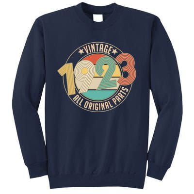 Vintage Emblem All Original Parts 1923 100th Birthday Tall Sweatshirt