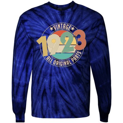 Vintage Emblem All Original Parts 1923 100th Birthday Tie-Dye Long Sleeve Shirt