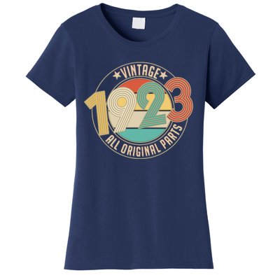 Vintage Emblem All Original Parts 1923 100th Birthday Women's T-Shirt