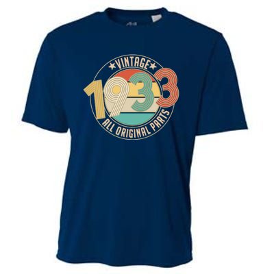 Vintage Emblem All Original Parts 1933 90th Birthday Cooling Performance Crew T-Shirt