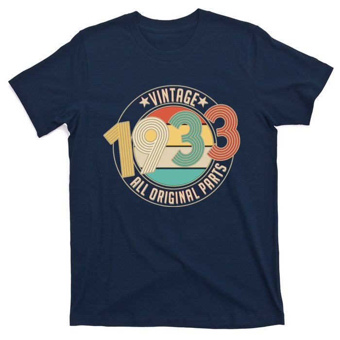 Vintage Emblem All Original Parts 1933 90th Birthday T-Shirt