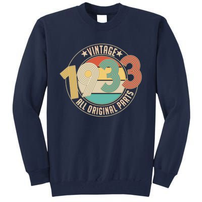 Vintage Emblem All Original Parts 1933 90th Birthday Tall Sweatshirt