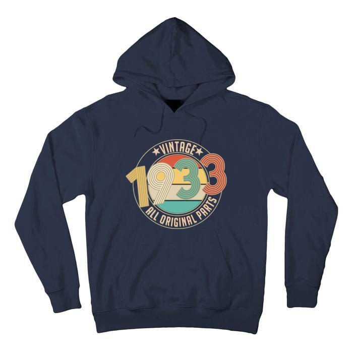 Vintage Emblem All Original Parts 1933 90th Birthday Tall Hoodie