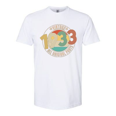 Vintage Emblem All Original Parts 1933 90th Birthday Softstyle CVC T-Shirt