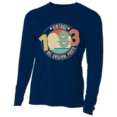 Vintage Emblem All Original Parts 1983 40th Birthday Cooling Performance Long Sleeve Crew