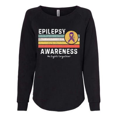 Vintage Epilepsy Awareness Womens California Wash Sweatshirt