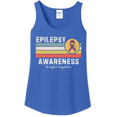 Vintage Epilepsy Awareness Ladies Essential Tank