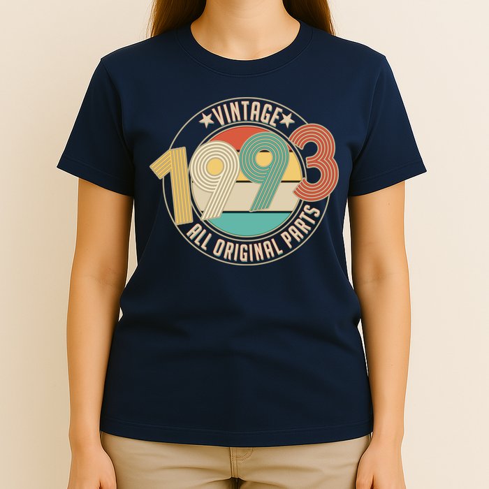 Vintage Emblem All Original Parts 1993 30th Birthday T-Shirt