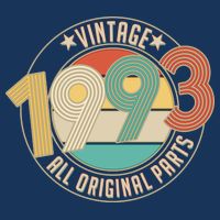 Vintage Emblem All Original Parts 1993 30th Birthday T-Shirt