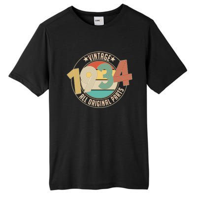 Vintage Emblem All Original Parts 1934 90th Birthday Tall Fusion ChromaSoft Performance T-Shirt